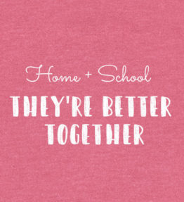 Home + School Kids Tee zoom in