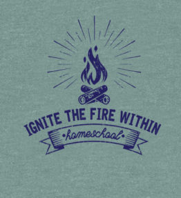 Ignite the Fire within homeschool tshirt