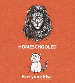 Youth Lion Zoom In Orange kids homeschool t-shirt tee shirt